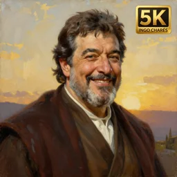 painting of hugo chavez smirking and with a beard as a wise jedi knight. art by william adolphe bouguereau. during golden hour. extremely detailed. beautiful. 4 k. award - winning.