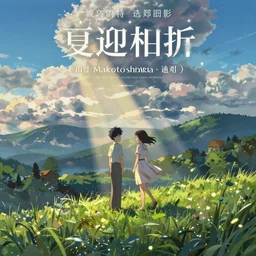 fantasy romance movie poster by makoto shinkai, visually stunning, beautiful lighting