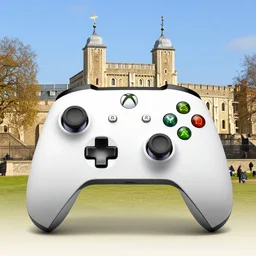 the royal xbox controller exhibited in tower of london