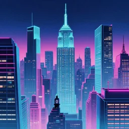 cyber new york 8 0 s with music by guillermo del toro