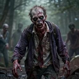 a photorealistic zombie