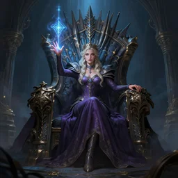 throne of glass fantasy style illustration, a magician casting a spell, d & d, high fantasy, detailed, digital art, artstation, smooth, sharp focus, art by alina ivanchenko and peter tang