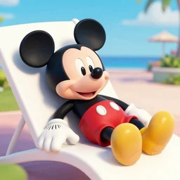 mickey chilling in aruba, disney world, mickey mouse, aruba