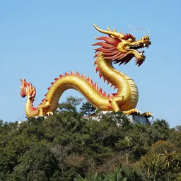 Big Dragon on top of the hill