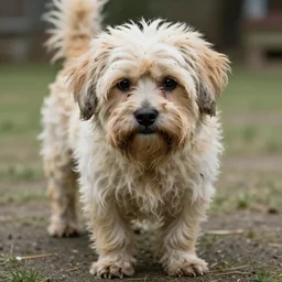 a really, REALLY ugly dog. -9