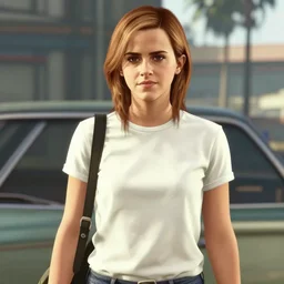 Screenshot of Emma Watson in GTA 5