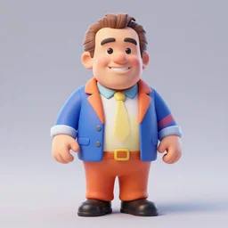 3 d render of danny devito colourful
