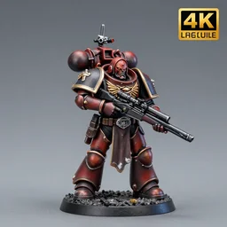 8 0 mm resin detailed miniature of a warhammer 4 0 k wounded catachan soldier, carrying huge sniper, product introduction photos, 4 k, full body