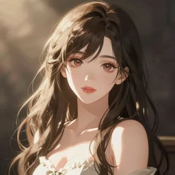 Portrait of a beautiful woman, pixiv, anime