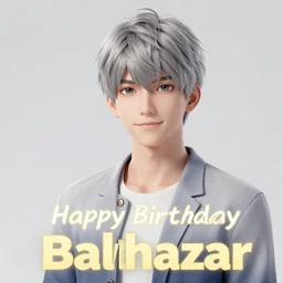 happy birthday balthazar, highly detailed, 8 k