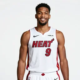 nba player wearing the number 6 9, miami heat