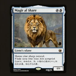 magic the gathering card called lion's share