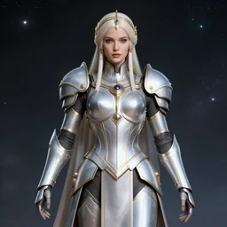 armored portrait of the powerful empress of the solar system in the style of charlie bowater and in the style of donato giancola. glowing, ornate and intricate linework, sharp focus, depth of field, stunning, dynamic lighting, ultrafine and hyperdetailed.