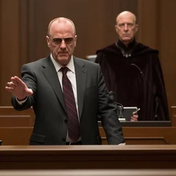 photograph of saul goodman defending emperor palpatine in court