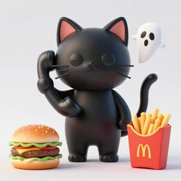 🐱👻📞🐈⬛🥩🌭🍔🍟, trending in artstation, deviantart, cgtrader, pixiv, sketchfab, blender market, super detailed