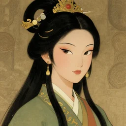 portrait of chinese girl, medium closeup, epic lit, hyper detailed design, shape focus, mythology, illustration, very cartoon, by anton fadeev, simon stalenhag