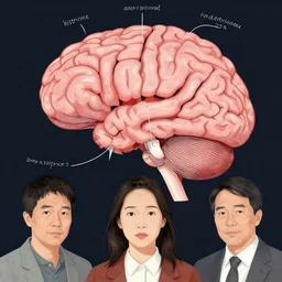 illustration of histrionic and emotional  brain ideas, by Victo Ngai and James Gilleard and Bruce Pennington