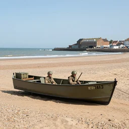 landing craft approaching broadstairs beach, 1 9 4 4