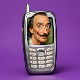 cell phone inspired by salvador dali