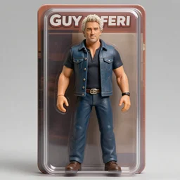 Guy Fieri action figure, product photo, detailed, 4k