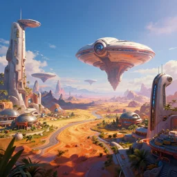 Panorama of Coruscant Landscape, futuristic, sci-fi, vibrant colors, 8k photorealistic, HD, high details, trending on artstation
