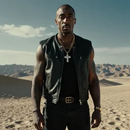 tupac as the terminator, photo real movie still