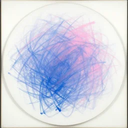 round variation painting de kooning thin scribble on white canvas, blue and pink shift, martha jungwirth sketch, drawn by yves tanguy, oil on canvas, thick impasto