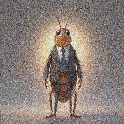 full body shot of a thin anthropomorphic cockroach wearing a suit with a tie, with long antennae, trending on artstation, trending on deviantart ,backlighting, 8k, hyper detail illustration, symmetrical, correct proportions, 3d render, by tim schafer, vibrant colors, by tim burton, studio ghibli