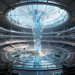 futuristic, glass, battle arena, artstation, unreal, octane,