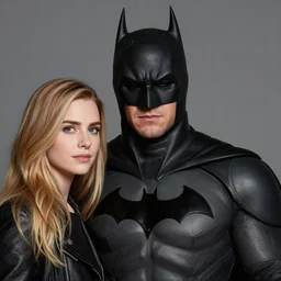 a detailed matte portrait of jensen ackles dressed as batman and misha collins dressed as robin, masterpiece, 8 k, art by alphonse mucha and greg rutkowski