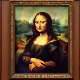 Mona Lisa painted by Van Gogh