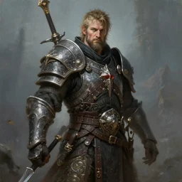 a painting of baradin from vermintide, highly detailed, fantasy, artstation, 8 k