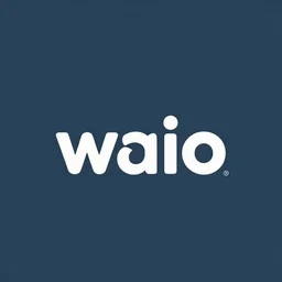 a logo design that says waio, behance