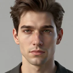 3 d render of a handsome man's face, intricate, elegant, unreal engine, trending on artstation
