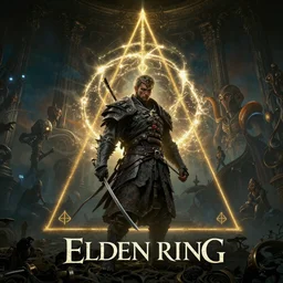 Elden Ring and Doom themed dark fantasy matte painting movie poster, golden ratio, trending on cgsociety, intricate, majestic, dark epic fantasy, trending on artstation, by Artgerm, H.R. Giger and Zdizslaw Beksinski, highly detailed, vibrant, cinematic quality character render; low angle; ultra high quality model; production quality cinema model