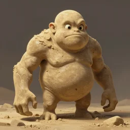 sand golem, highly detailed, digital painting, artstation, concept art, smooth, sharp focus, illustration, Unreal Engine 5, 8K, art by Frank franzetta