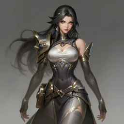 a highly detailed illustration of female kiryu kazuma, intricate, elegant, highly detailed, centered, digital painting, artstation, concept art, smooth, sharp focus, league of legends concept art, wlop.