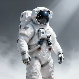 a beautiful artwork illustration, concept art sketch of an astronaut in white futuristic cybernetic armor looking at a shining object in the distance, volumetric fog, godrays, high contrast, vibrant colors, vivid colors, high saturation, by Greg Rutkowski and Jesper Ejsing and Raymond Swanland and alena aenami, featured on artstation, wide angle, vertical orientation