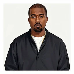 Kanye West in The Boys, illustration, great composition, 60mm,