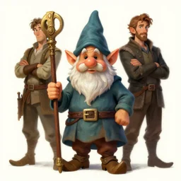 a gnome wizard, by justin gerard and jean baptiste monge, digital art, realistic painting, dnd, character design, trending on artstation