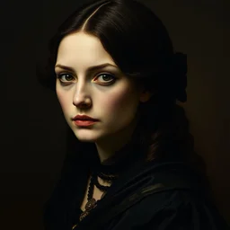 portrait en buste of rachel weisz rachel weisz by johannes vermeer, baroque, dark moody colors, intricate, highly detailed, perfect eyes,