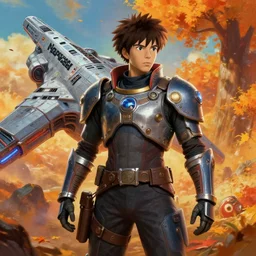 an epic fantasy comic book style portrait painting of the spaceship nostromo, studio ghibli, unreal 5, daz, hyperrealistic, octane render, cosplay, rpg portrait, dynamic lighting, intricate detail, harvest fall vibrancy, cinematic