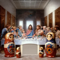 the last supper, matryoshka, aston bussiere, j. c. leyendecker, craig mullins