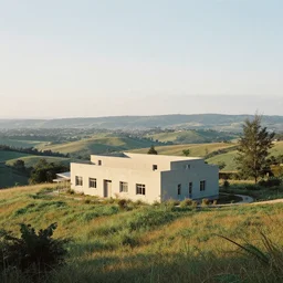 a building in a stunning landscape by Sophie Anderson