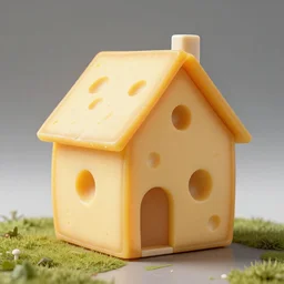 a house made of cheese
