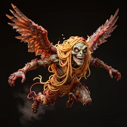 the flying spaghetti monster in new jersey, detailed, intricate, trending on artstation