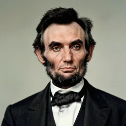 portrait of abraham lincoln as american man, green eyes and suit and tie looking looking intently, photograph by steve mccurry, award winning photograph in national geographic