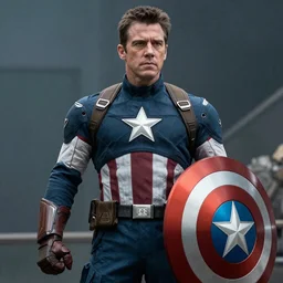 film still of tom selleck as captain america in avengers endgame, 4 k