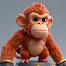 royale monkey, clash royale, concept art, octane render, unreal engine 5, highly detailed, high quality, 8 k, soft lighting, realistic face, path traced