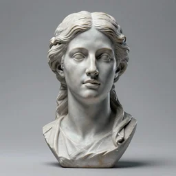3D resin miniature sculpture by Jean-Baptiste Carpeaux by Benjamin Matthew Victor, woman, prefect symmetrical  face, academic art, realistic,  8K, Introduction factory photo, Product Introduction Photo, Hyperrealism. Subsurface scattering, raytracing, Octane Render, Zbrush, simple background